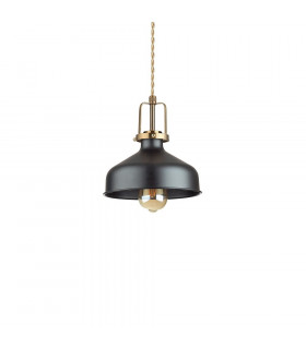 Lampada a sospensione Eris-2 Metallo nero 1 lampadina 39cm
