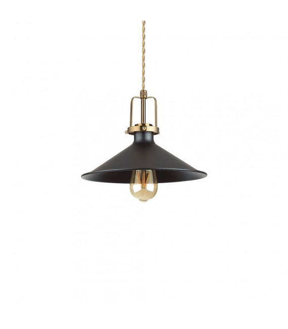 Eris-3 Lampada a sospensione in metallo nero 1 lampadina 31cm