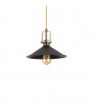 Suspension Eris-3 Métal Noir 1 ampoule 31cm