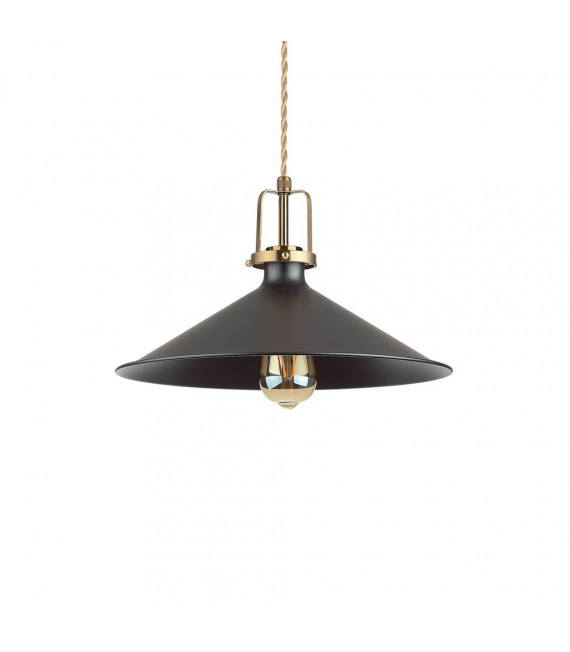 Eris-4 Black Metal pendant light 1 bulb 32cm