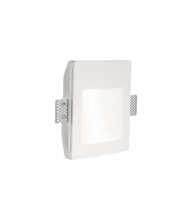 Applique encastrée Walky-1 Gypse blanc 1 ampoule 17,2cm