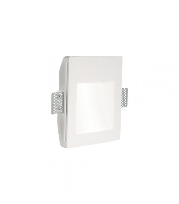 Wandeinbauleuchte Walky-1 Weißer Gips 1 Birne 17,2cm