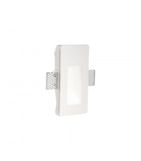 Recessed wall light Walky-2 White gypsum 1 bulb 16.6cm