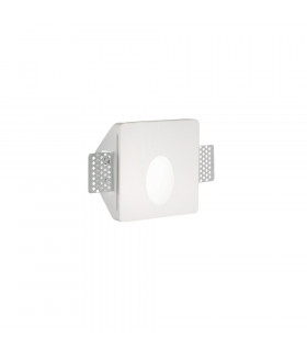 Empotrable de pared Walky-3 Blanco yeso 1 bombilla 10cm