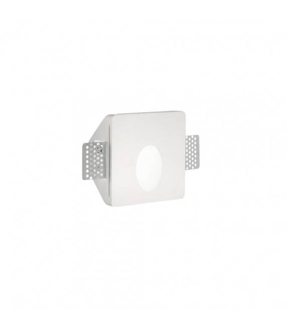 Wandeinbauleuchte Walky-3 Weißer Gips 1 Birne 10cm