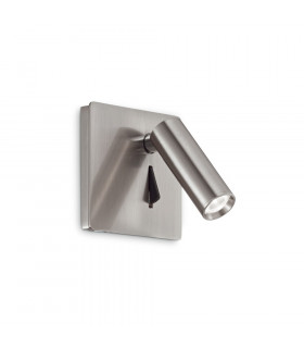 Wall lamp with reading light Lite Metal Nickel 1 bulb 8.5cm