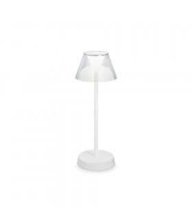 Lolita table lamp White metal 1 bulb 34.5cm