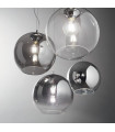 Nemo Metal Chrome pendant light 1 bulb 45cm