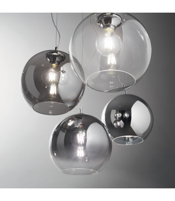 Suspension Nemo Métal Chrome 1 ampoule 55cm