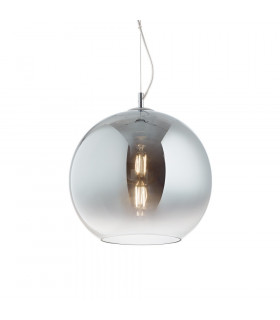 Suspension Nemo Métal Nuances Chromes 1 ampoule 55cm