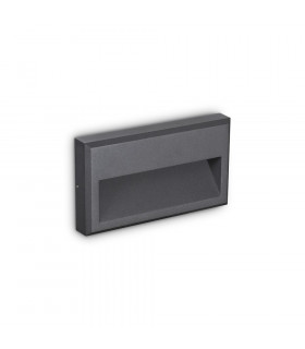 Wandleuchte Febe Glas, Metall Anthrazit 1 flammig 13cm