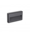 Wall light Febe Glass, metal Anthracite 1 bulb 13cm