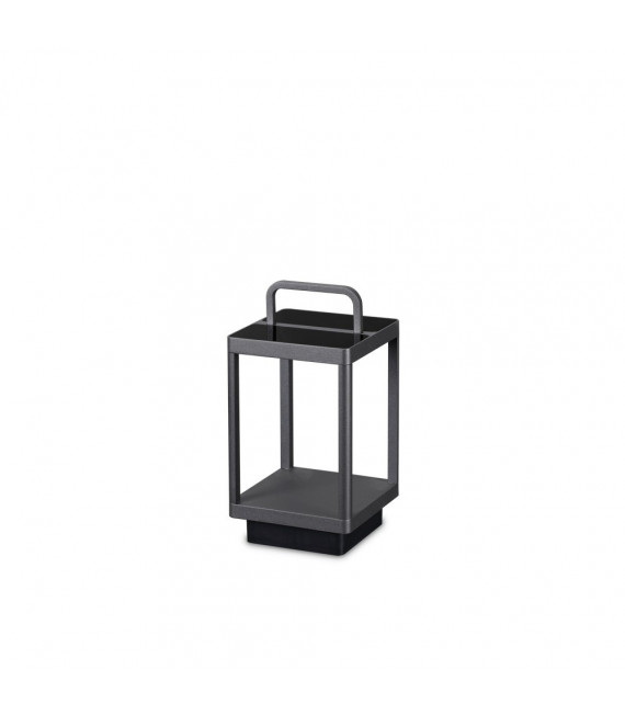 Lámpara de jardín portátil Stardust Vidrio, metal, aluminio Antracita 1 bombilla 35cm