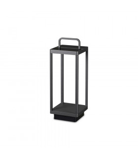 Lámpara de jardín portátil Stardust Vidrio, metal, aluminio Antracita 1 bombilla 51cm