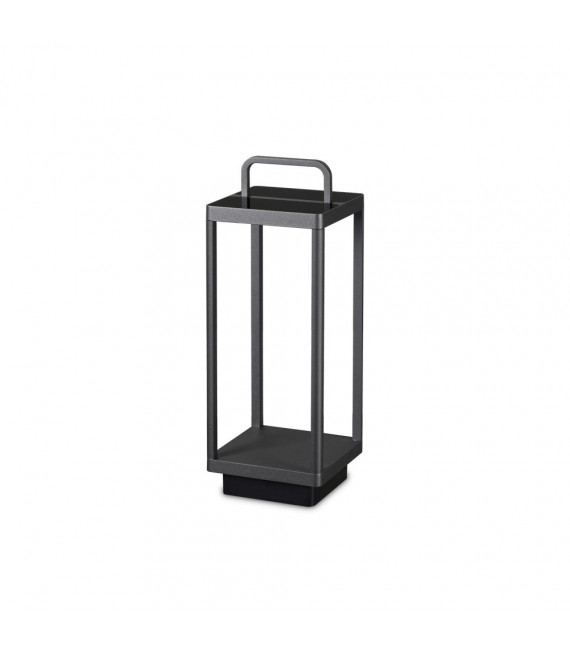 Tragbare Gartenlampe Stardust Glas, Metall, Aluminium Anthrazit 1 Glühbirne 51cm