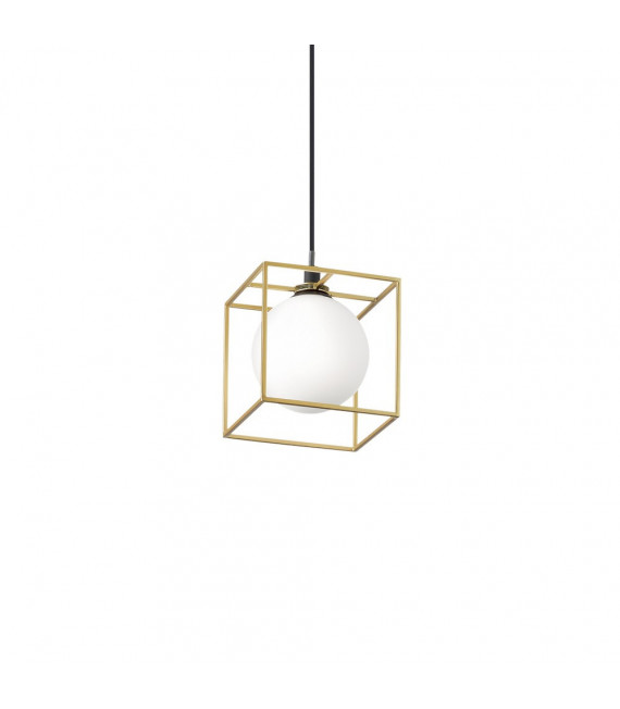 Lampada a sospensione Lingotto 1 lampadina Vetro, metallo Ottone