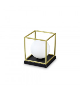 Table lamp Lingotto Glass, metal Brass 1 bulb 22cm