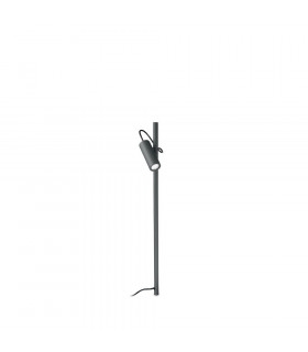 Bolardo de jardín Hub Metal, aluminio Antracita 1 bombilla 74,5cm