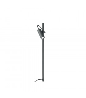Bolardo de jardín Hub Metal, aluminio Antracita 1 bombilla 110cm