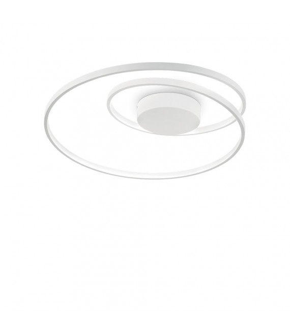 Plafón LED integrado Oz Metal, plástico blanco 1 bombilla 18cm