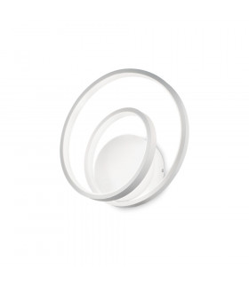 Aplique LED integrado Oz Metal, plástico blanco 1 bombilla 30cm