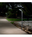 Borne de jardin Agos Métal,aluminium Anthracite 1 ampoule 60cm