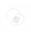 Applique LED intégré Frame Métal,plastique blanc 1 ampoule 10cm