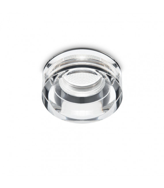 Foco empotrable Ska Metal, aluminio, plástico transparente 1 bombilla 8,8cm