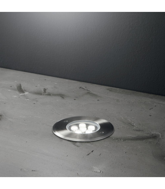 Garden recessed Floor Metal, aluminum Steel 1 bulb 9cm