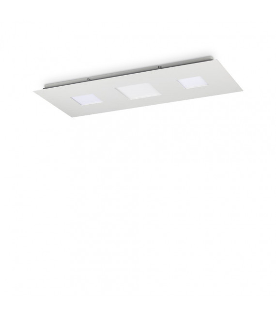 Plafonnier Relax Métal,aluminium blanc 1 ampoule 4cm