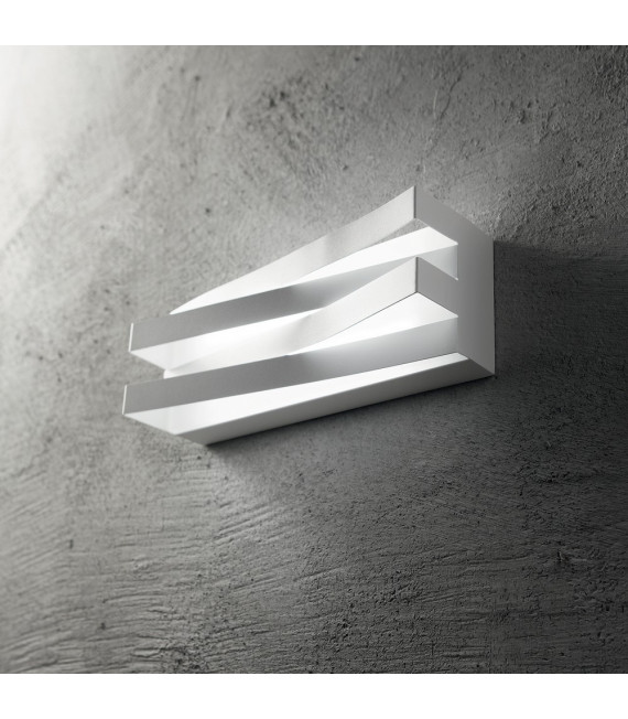 Integrated LED wall light Virtus White metal 1 bulb 10cm