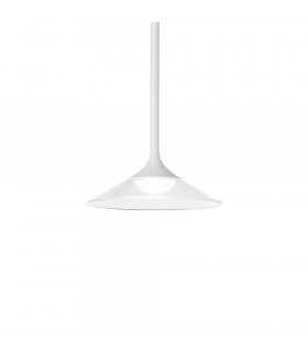 Tristan pendant lamp 1 bulb Metal, white aluminum