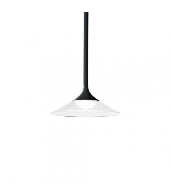 Tristan pendant lamp 1 bulb Metal, aluminum Black