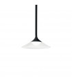 Tristan pendant lamp 1 bulb Metal, aluminum Black