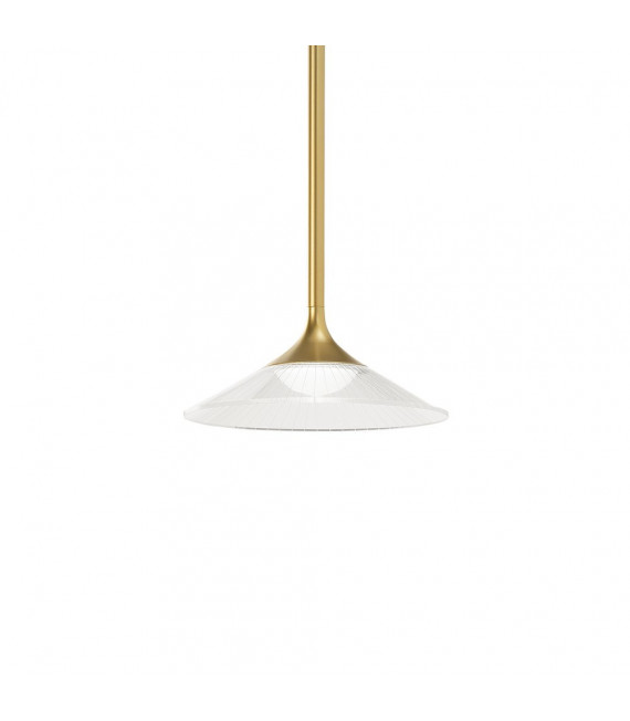 Tristan pendant lamp 1 bulb Metal, aluminum Gold