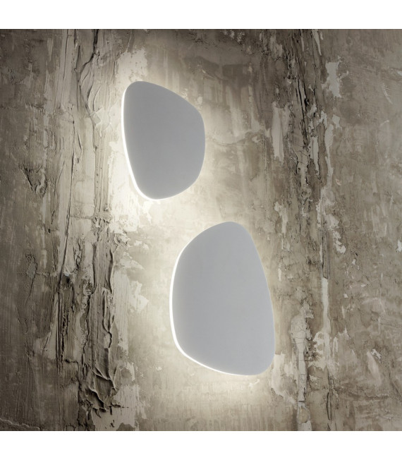 Aplique de pared Peggy Metal aluminio blanco 1 bombilla 15,5cm