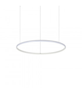 Suspension LED intégré Hulahoop Métal,aluminium,plastique blanc 1 ampoule cm