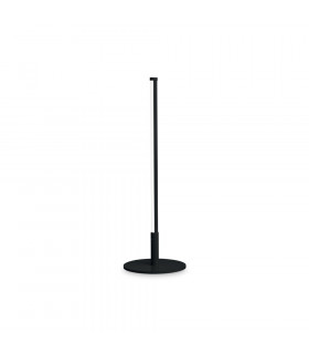 Lámpara LED integrada Yoko Metal, aluminio, plástico Negro 1 bombilla 46cm