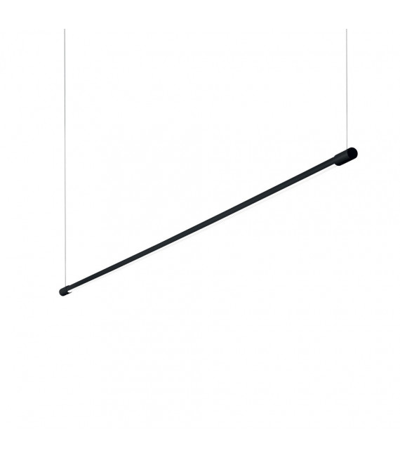 Sospensione LED integrata Yoko 1 lampadina Metallo, alluminio, plastica Nero