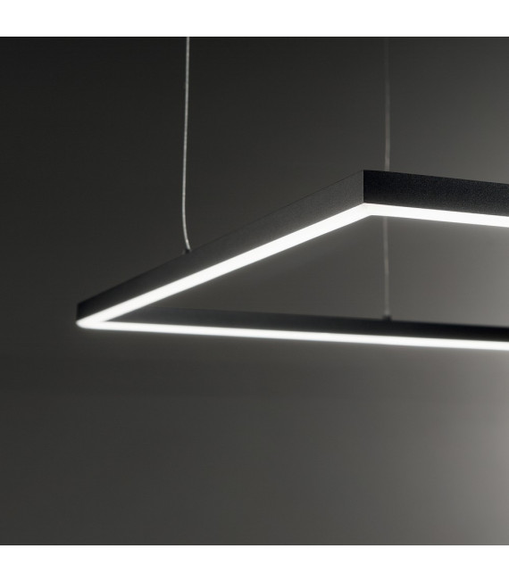 Suspensión LED integrada Oracle 1 bombilla Metal, aluminio, plástico blanco