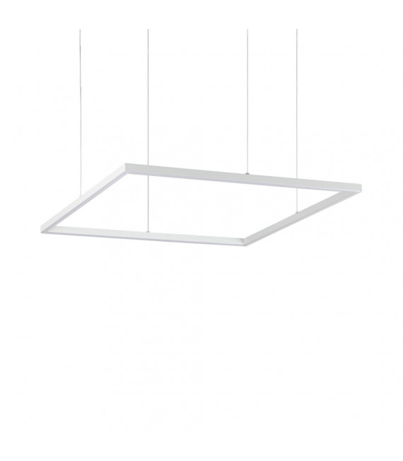 Suspensión LED integrada Oracle 1 bombilla Metal, aluminio, plástico blanco