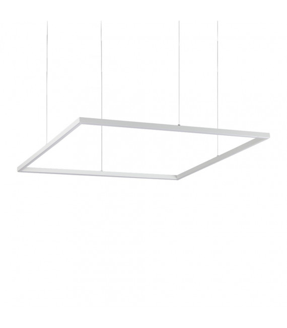 Suspensión LED integrada Oracle 1 bombilla Metal, aluminio, plástico blanco