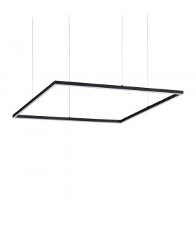 Integrated LED suspension Oracle 1 bulb Metal, aluminium, plastic Black