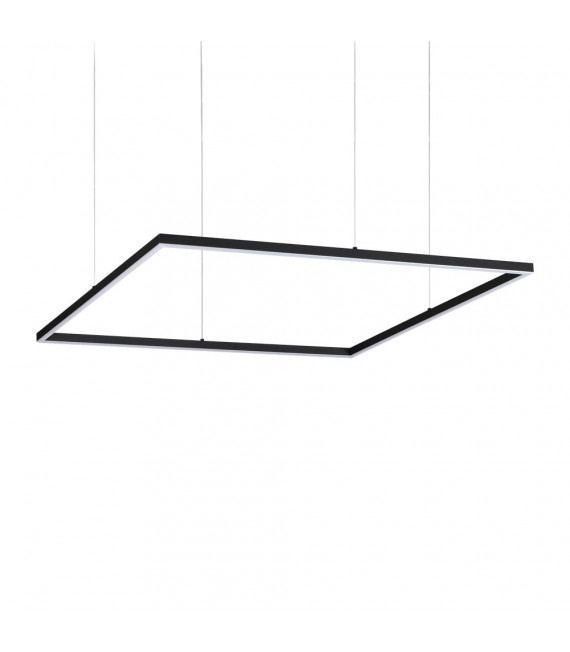 Sospensione LED integrata Oracle 1 lampadina Metallo, alluminio, plastica Nero