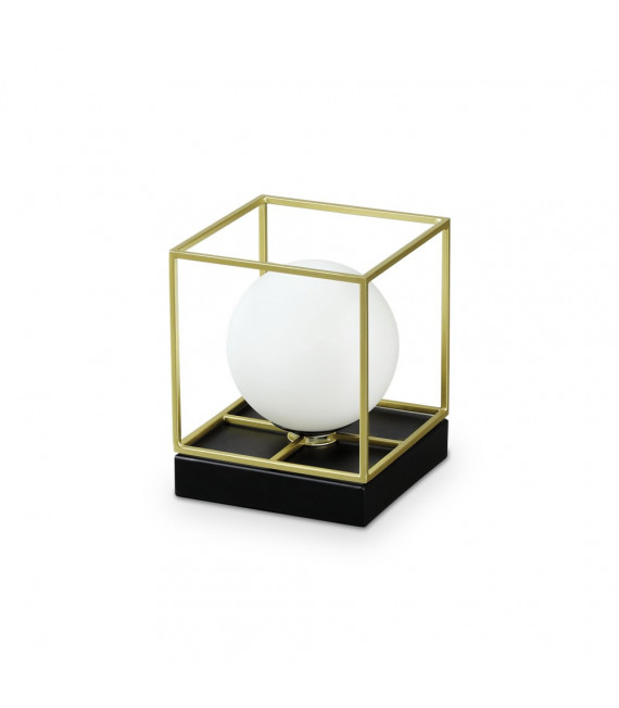 Lámpara de mesa Lingotto Vidrio, metal Latón 1 bombilla 15cm