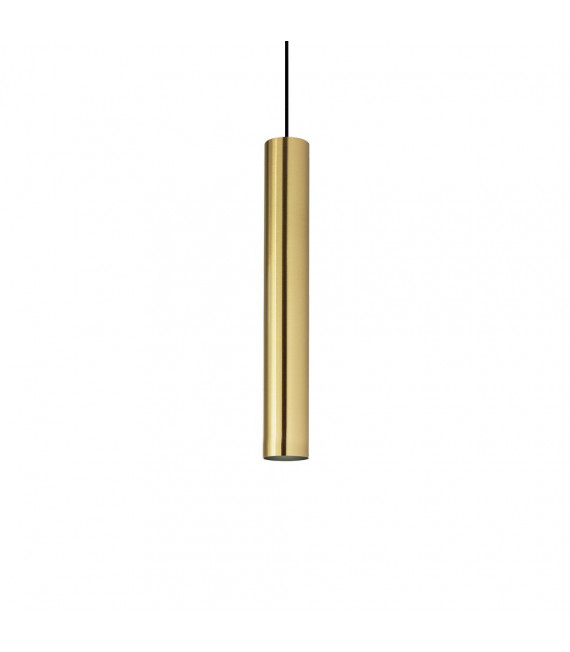Lámpara colgante de diseño Look 1 bombilla Metal Latón