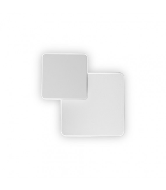 Aplique de pared Pouche Glass, metal blanco 1 bombilla 25cm