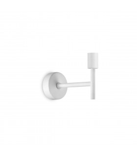 Aplique de pared Set Metal, aluminio blanco 1 bombilla 16cm