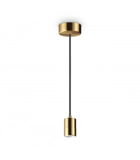 Designer pendant lamp Set 1 bulb Metal, aluminum Brass