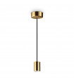 Designer pendant lamp Set 1 bulb Metal, aluminum Brass
